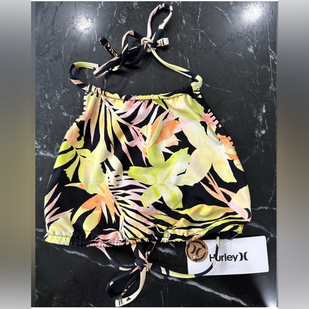 Hurley high neck Bikini top